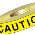 Stock Traffic Barrier Tape - Caution Do Not Enter (1200'x3")